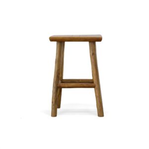From our growing Wilderness Collection comes this Imported Adirondack Style Teak Bar Stool. Teak is a highly prized and favored wood for its durability and for its ability to be used outdoors. The stool is strong and will support up to 300 lbs. It can be used in any bar stool application or consider combining it with the matching Teak Adirondack Bar for a Great Backyard or Family Room set up. The size offered is perfect for Conventional 42 Inch Bar or Counter Heights however this stool is also available in a shorter Counter Height more appropriate for tables or counters in the 34 to 38 Inch Height. Imported from Indonesia. No Assembly required