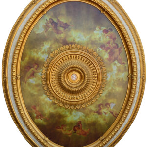 fully assembled and intricately finished Ceiling Medallion. This Timeless Creation offers an Old World Elegance. This completely finished Architectural Ceiling Medallion creates instant 3 dimensional detail to an otherwise boring plain ceiling. Also