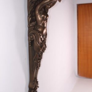 our creation was designed for flat wall mounting to create a highly decorative and functioning Pilaster or Sconce. Typically located at the bow of a ship