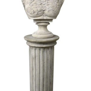 reigning from 27 BC until his death in AD 14. His status as the founder of the Roman Principate has consolidated an enduring legacy as one of the most effective and controversial leaders in human history. One may consider ordering one of the matching faux stone fluted pedestals that pair perfectly with the bust. No Assembly Required. Another unique creation from AFD HOME.