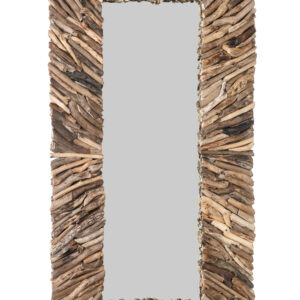 The Hand Crafted Wilderness Mirror offered was hand made in Indonesia. Local Villagers using what's organic from their beautiful surroundings collect and construct this original and Natural Work of Functional Art!! No Assembly required