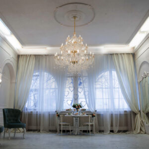 a masterpiece of elegance and craftsmanship designed to be the centerpiece of any room. This exquisite chandelier features a luxurious array of crystals sourced from Egypt