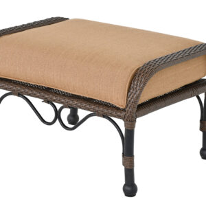 Bridgeton Moore presents the Grand Bonaire Weave Ottoman from our fashionable Grand Bonaire Weave Collection. A very comfortable ottoman with a plush seat cushion. The collection's designers captured the emerging trend