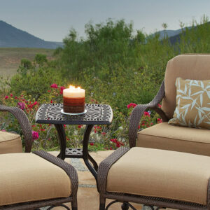this side table offers both functionality and style.  Crafted with meticulous attention to detail