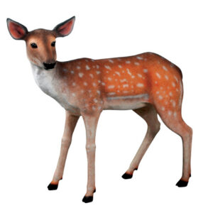 The Fallow Deer Fawn This whimsical piece of decor created from fiberglass and hand-finished capturing the most intricate details creating a lifelike Fallow Deer Fawn!