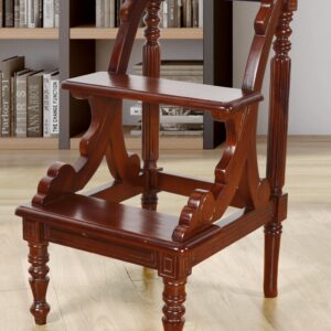 Our Library Stepladder is 18" wide x 20 " deep x 32" tall. A perfect item for the kitchen