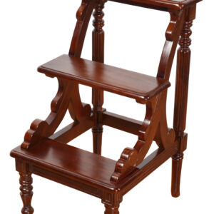 closet or maybe even those super plush Pillow top beds that are so high that you may need help getting on top of now or when you get older. The item is hand carved in mahogany with a mahogany finish. Made by hand and imported from Indonesia.