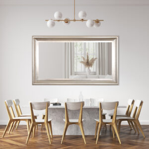 the Sterling Mirror exudes elegance and sophistication.  Crafted from high-quality wood