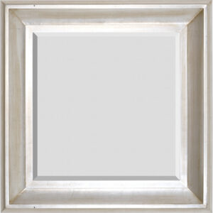 With a profile width of 6 inches and a profile height of 3 inches our Sterling Frame is a very beautiful and popular larger scale frame.  Constructed in wood featuring  a very clean design the frame is hand finish with silver leafing.   The inner scooping contoured profile works perfectly to draw the eye inward to showcase the subject of the frames use and will offer a beautiful and trend capturing dramatic framing result.   A FRAMERS CHOICE SELECTION!!