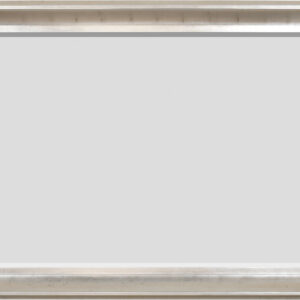 With a profile width of 6 inches and a profile height of 3 inches our Sterling Frame is a very beautiful and popular larger scale frame.  Constructed in wood featuring  a very clean design the frame is hand finish with silver leafing.   The inner scooping contoured profile works perfectly to draw the eye inward to showcase the subject of the frames use and will offer a beautiful and trend capturing dramatic framing result.   A FRAMERS CHOICE SELECTION!!