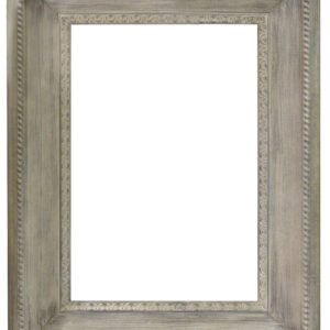 Interior size is 24 x 36 with an overall exterior dimension of 40 x 52 with a profile width of 8 " and a profile height of 3.25"     . Our Seasoned Grand Frame - 5028 is a large frame profile made in wood with attached wood liner. It is available in 2 seasoned wood finishes