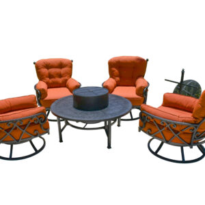Introducing the Ultimate Outdoor Firepit Conversation Set by Bridgeton Moore—a symbol of luxury outdoor living. Crafted with precision and designed to elevate your outdoor entertainment