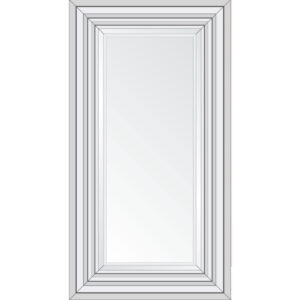 Add a stylish touch to your home with this Crystal Wave Leaner. The stylish rectangular mirror is set in a breathtaking glass frame. Crystal Wave Leaner will brighten and beautify your decor. This mirror with a modern design that will add elegance to any plan