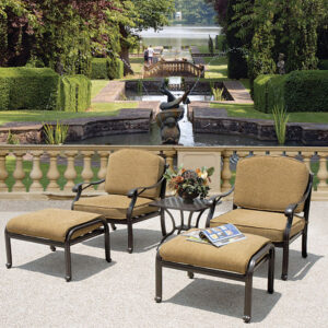 Bridgeton Moore presents the Outdoor Savannah 5 Piece Club Chair Set comes complete with 2 Club Chairs
