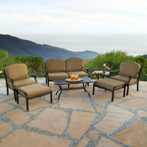 Bridgeton Moore presents the Outdoor Savannah 7 Piece Outdoor Set comes complete with 1...2 Seater Sofa 2... Club Chairs