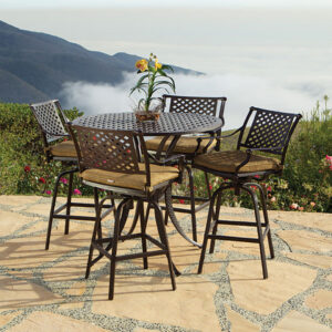 Bridgeton Moore presents the Outdoor Savannah 5 Piece Bar Table Set