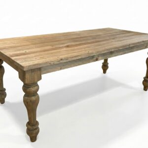The Farmhouse Dining Table is a part of a popular new collection from the Heritage Collection. The Farmhouse Series is an expanding series that is affordable yet appropriately fashioned for a more relaxed coastal life style. The style of the collection also can fit with farmhouse interiors as well as southern or new England designed more rustic homes. The items are all hand carved and hand made using solid bleached pine from Indonesia. The table is sold separately and pairs perfectly with the with the Farmhouse Arm or Side Chairs chair as well as any of the items from the Farmhouse Series.