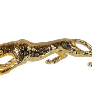 A popular decorative Standing Gilt Leopard 31 Inches Long sculpture of walking Leopard