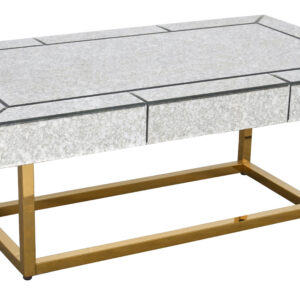 Contemporary Design -Marbled mirror glass with gold highlights