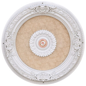 split or crack. The medallion is designed with a 1.5 inch center hole that allows for the easy use as a crown for chandeliers