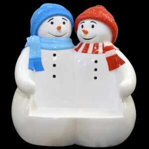 Snowman Bench fiberglass display is a perfect photo opportunity. Nothing says social media like a great photo. Use for interior spaces or on the exterior landscape to welcome passersby into your business or event. The fiberglass decor is designed specifically for a multitude of locations and conditions
