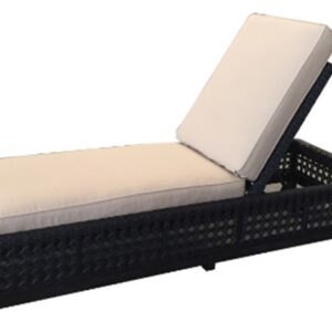 The outdoor Monterey Chaise Lounge embodies the luxurious comfort typically found in high-end spas