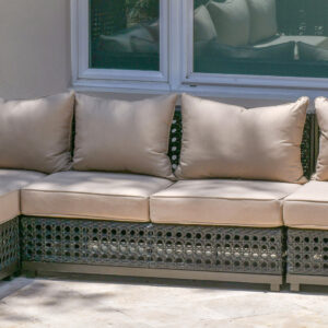 Armless 2 Seater Sofa offered was originally created as a part of the Monterrey Sectional and is a popular addition