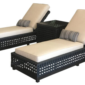 The Monterey Chaise Lounge Set of 3 exudes the luxurious comfort reminiscent of a high-end spa