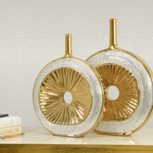 The Park Avenue Vases set of 2 is a striking addition to any interior