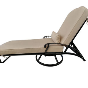making it the ultimate relaxation spot in your outdoor oasis. Featuring a patented 360-degree swivel design