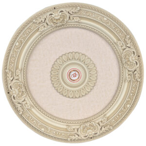 split or crack. The medallion is designed with a 1.5 inch center hole that allows for the easy use as a crown for chandeliers