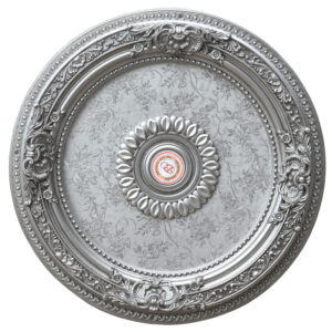 split or crack. The medallion is designed with a 1.5 inch center hole that allows for the easy use as a crown for chandeliers