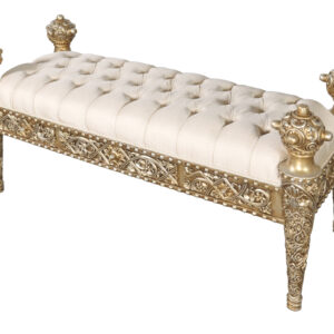 Delve into the refined craftsmanship of the Chapelle 3-Seater Bench from the illustrious Platine Collection by Heritage Furniture. Celebrated for its exquisite design