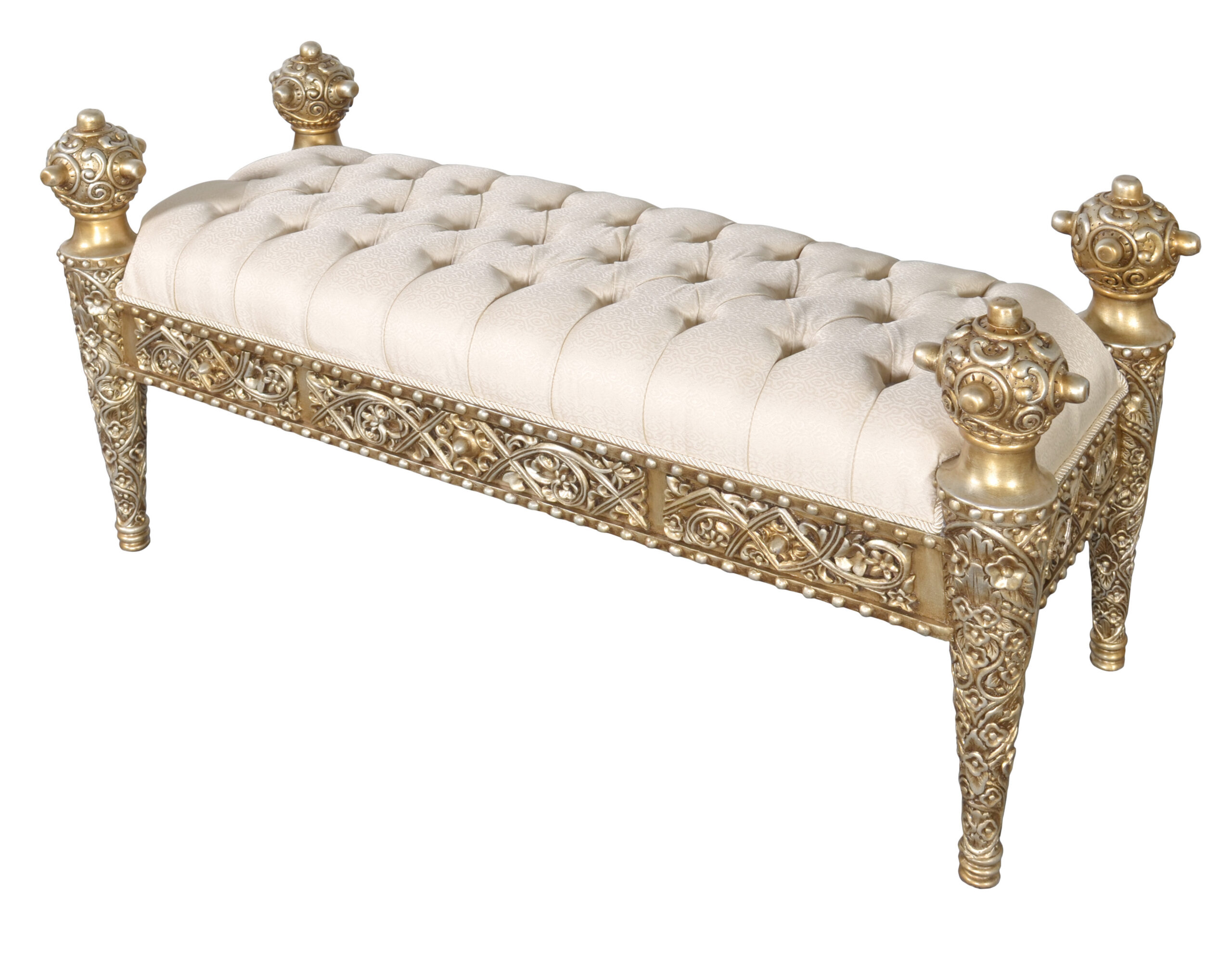 Chapelle 3 Seater Bench 58″W-Platine