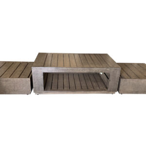 The Modern Rustic Outdoor Coffee Table Set of 3