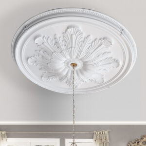 Sophisticated and New. Introducing The Grand Acanthus Round Ceiling Medallion 65 Inch Diameter from Masterpiece Molding