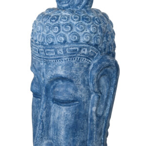 Top Seller offering a very dramatic and large Long Buddha Head Blue Wash Finish.  One of the larger Buddha offerings