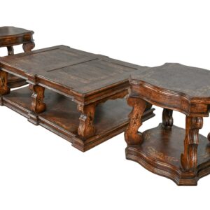 Coffee Table 62W X 42D X 21H End Table 28W X 28D X 28H