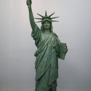 Our illuminated Statue of Liberty 8.75ft replica is one of the finest quality replicas' in the market and a beacon to all that is great about America. "Enlightening the World" was a gift of friendship from the people of France to the United States and is recognized as a universal symbol of freedom and democracy. The Statue of Liberty was dedicated on October 28