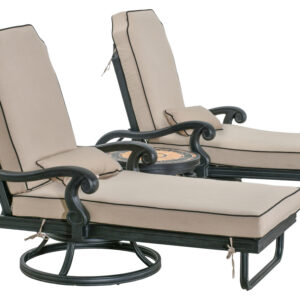 Introducing the Luxurious Astoria Swivel Chaise Loungers and Side Table—an exclusive design by Bridgeton Moore that redefines outdoor luxury. With its exclusive 360-degree rotation feature