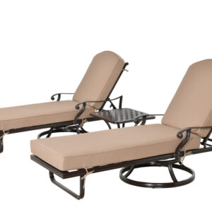 Presenting the revolutionary Savannah Swivel Chaise Lounge Set by Bridgeton Moore