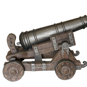 36.75 inches height Pirates Cannon is the perfect display or prop. The fiberglass decor is explicitly designed for many locations and conditions