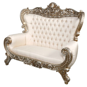 The Platine Palatial Hand Carved Parlor Sofa is one of the most elaborate being made Today