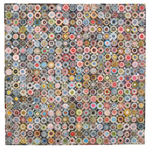 quilled COILED WALL ART 40 X 40 Inches was developed as a work of very unique and interesting Modern and Colorful Wall Art. The Art of quilling