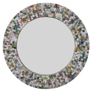 Our quilled Large Pyramid Art Mirror 47" Round. The Art of quilling