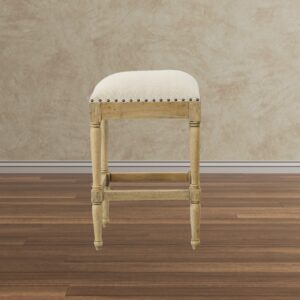 casual interiors. It was developed around the popularity of the growing trend of American Farmhouse and Coastal Style that has become so popular. There are many other nice table options from either the Coastal series or the American Farmhouse Collection that uses the same hand-finished Wood. The fabric used is a luxurious Chenille