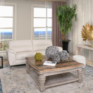 specimens of Mango slabs with natural live edges are collected and used for this unique curved leg console design. The completed table is finished in a natural white wash finish. Furniture of this style are designed for carefree active family Use