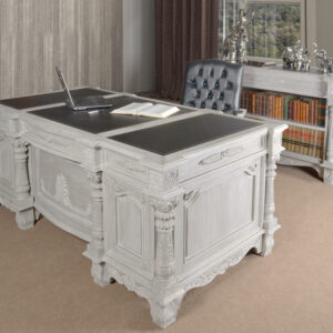 Beautifully hand carved mahogany wood with carved columns