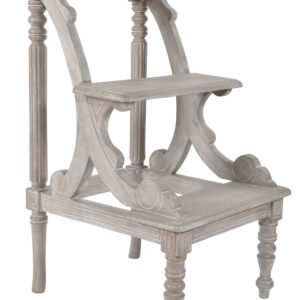 Our Library Stepladder is 18" wide x 20 " deep x 32" tall. A perfect item for the kitchen