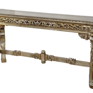 The Platina Lion Console Table is a new addition to Platina Series by AFD Home. A very Rich and Opulent collection popular with Wedding Planners and Designers looking for the wow factor. The series is very durable fully constructed the Hand Carved and Hand Finished solid Mahogany Furniture with no assembly ever required on this real quality of furniture. It will last forever and become an heirloom for future generations to come.
